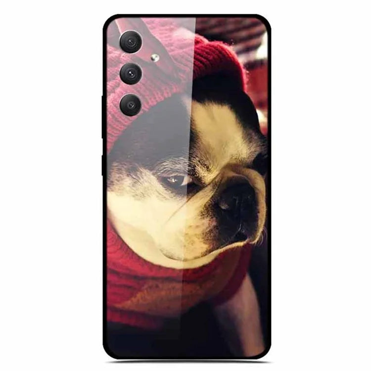For Samsung Galaxy A35 5G Phone Case Stylish Pattern Tempered Glass Drop-Proof Cover