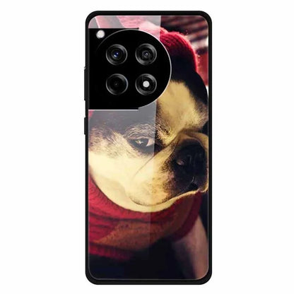 For OnePlus 12R 5G / Ace 3 5G Case Pattern Printed Tempered Glass Phone Cover
