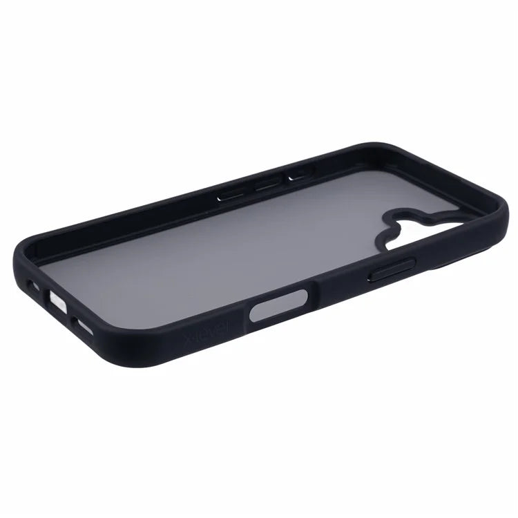 X-LEVEL For iPhone 16 Case Acrylic + TPU Rubberized Protective Phone Cover