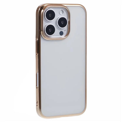 X-LEVEL For iPhone 16 Pro Case Electroplating Hard PC Clear Back Phone Cover