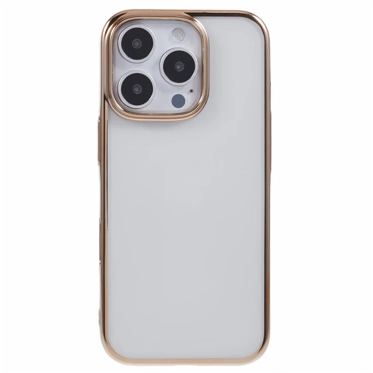 X-LEVEL For iPhone 16 Pro Case Electroplating Hard PC Clear Back Phone Cover