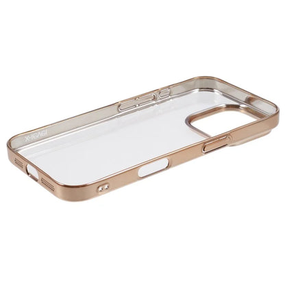 X-LEVEL For iPhone 16 Pro Case Electroplating Hard PC Clear Back Phone Cover
