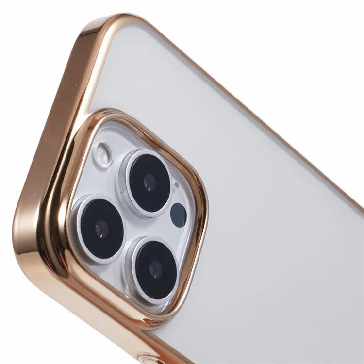 X-LEVEL For iPhone 16 Pro Case Electroplating Hard PC Clear Back Phone Cover