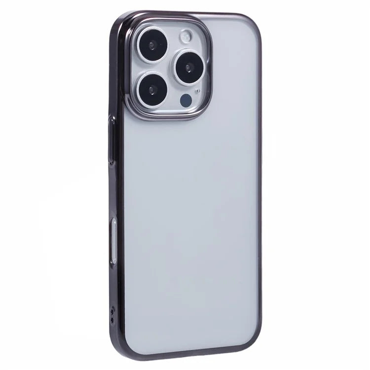 X-LEVEL For iPhone 16 Pro Case Electroplating Hard PC Clear Back Phone Cover