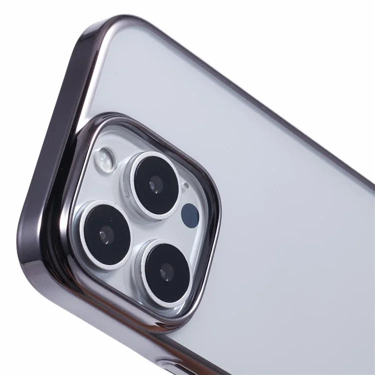 X-LEVEL For iPhone 16 Pro Case Electroplating Hard PC Clear Back Phone Cover