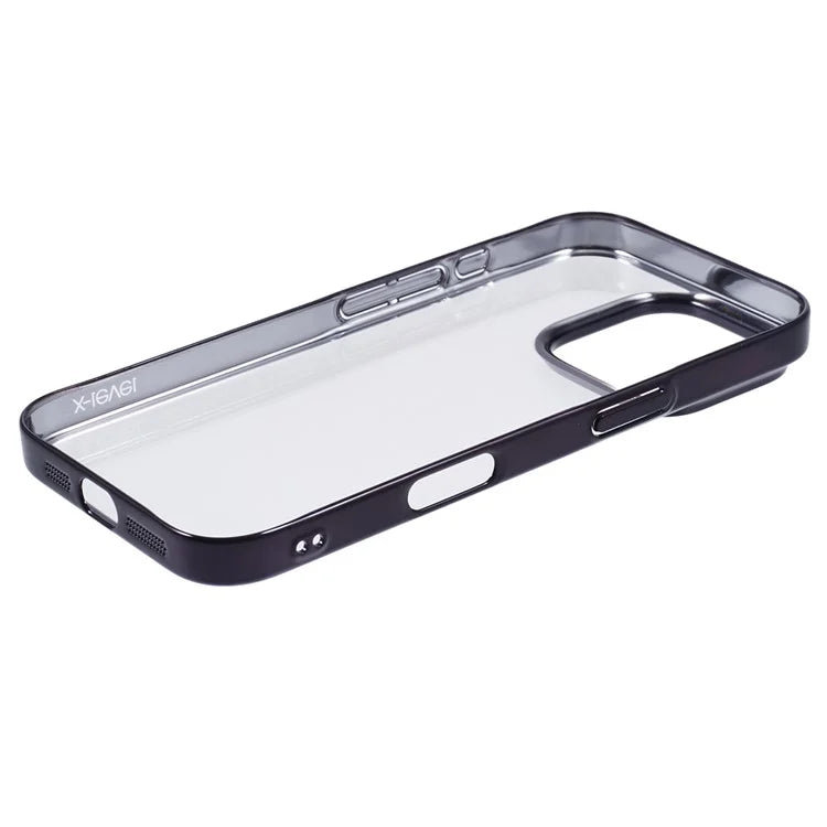 X-LEVEL For iPhone 16 Pro Case Electroplating Hard PC Clear Back Phone Cover