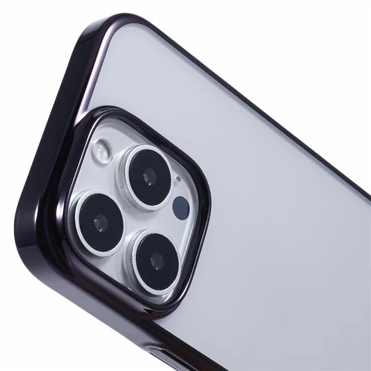 X-LEVEL For iPhone 16 Pro Case Electroplating Hard PC Clear Back Phone Cover