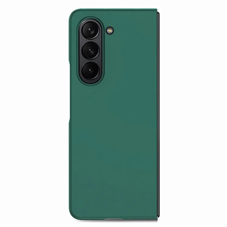 For Samsung Galaxy Z Fold6 5G Case Rubberized PC Phone Cover with Tempered Glass Film