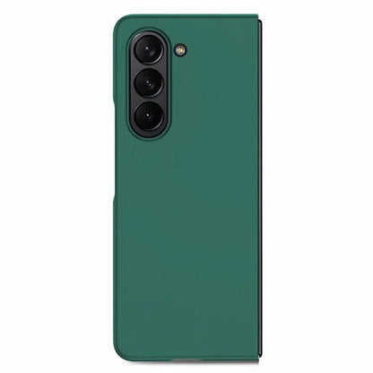 For Samsung Galaxy Z Fold6 5G Case Rubberized PC Phone Cover with Tempered Glass Film
