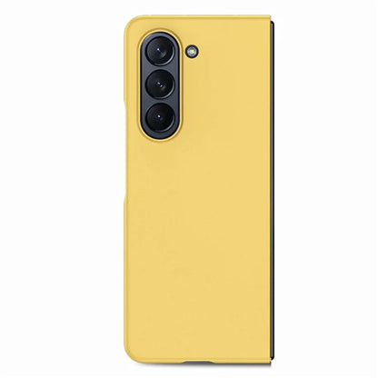 For Samsung Galaxy Z Fold6 5G Case Rubberized PC Phone Cover with Tempered Glass Film
