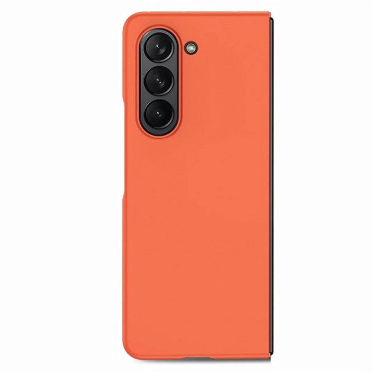 For Samsung Galaxy Z Fold6 5G Case Rubberized PC Phone Cover with Tempered Glass Film