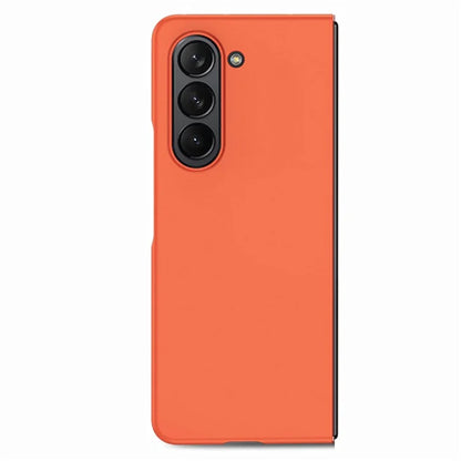 For Samsung Galaxy Z Fold6 5G Case Rubberized PC Phone Cover with Tempered Glass Film