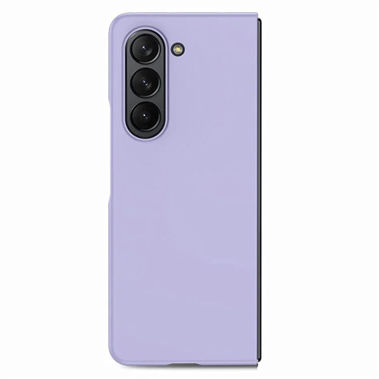 For Samsung Galaxy Z Fold6 5G Case Rubberized PC Phone Cover with Tempered Glass Film