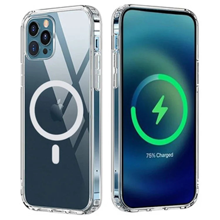 For iPhone 16 Pro Clear Case Soft TPU Phone Cover Compatible with MagSafe