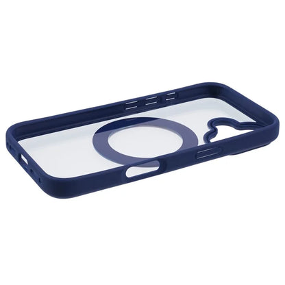 For iPhone 16 Plus Phone Case Ring Holder Kickstand PC+TPU Phone Cover
