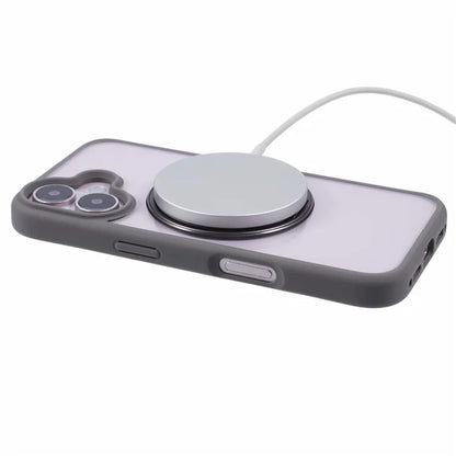 For iPhone 16 Plus Phone Case Ring Holder Kickstand PC+TPU Phone Cover