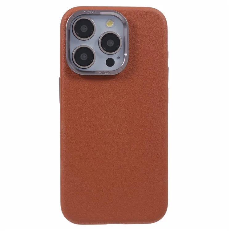 X-LEVEL For iPhone 15 Pro Max Case Anti-Scratch PU Leather + PC Mobile Phone Cover