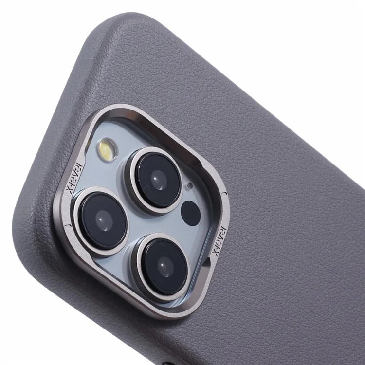 X-LEVEL For iPhone 15 Pro Max Case Anti-Scratch PU Leather + PC Mobile Phone Cover