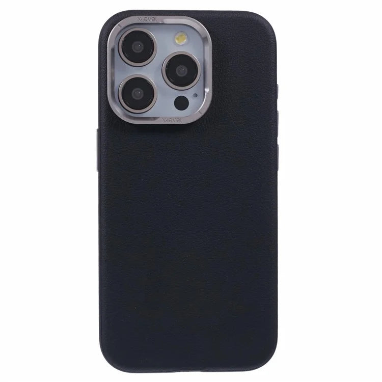 X-LEVEL For iPhone 15 Pro Max Case Anti-Scratch PU Leather + PC Mobile Phone Cover