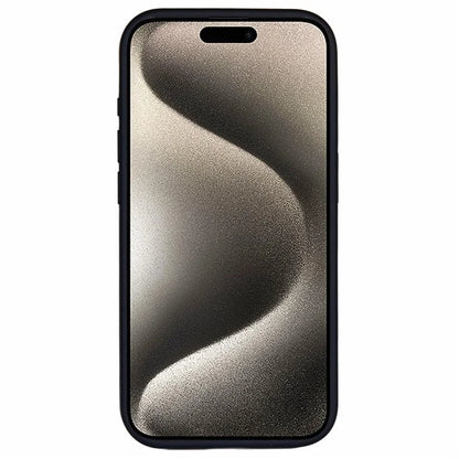 For iPhone 15 Pro Max Case Hidden Magnetic Kickstand TPU+PC Phone Cover with Carbon Fiber Texture