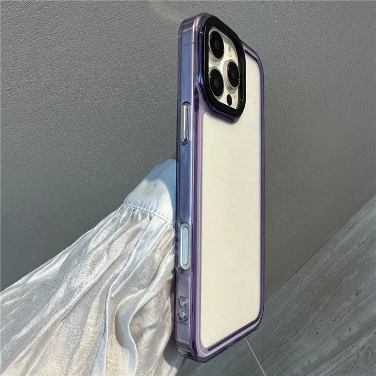 For iPhone 16 Pro Shockproof Case TPU+PC Crystal Clear Phone Cover