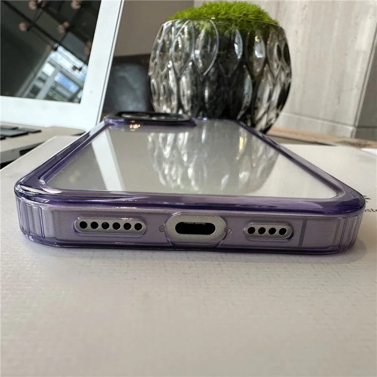 For iPhone 16 Pro Shockproof Case TPU+PC Crystal Clear Phone Cover