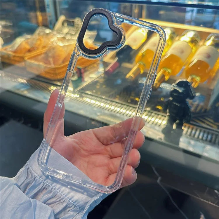For iPhone 16 Plus Case Anti-Drop TPU+PC Clear Phone Cover