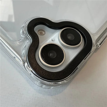 For iPhone 16 Plus Case Anti-Drop TPU+PC Clear Phone Cover