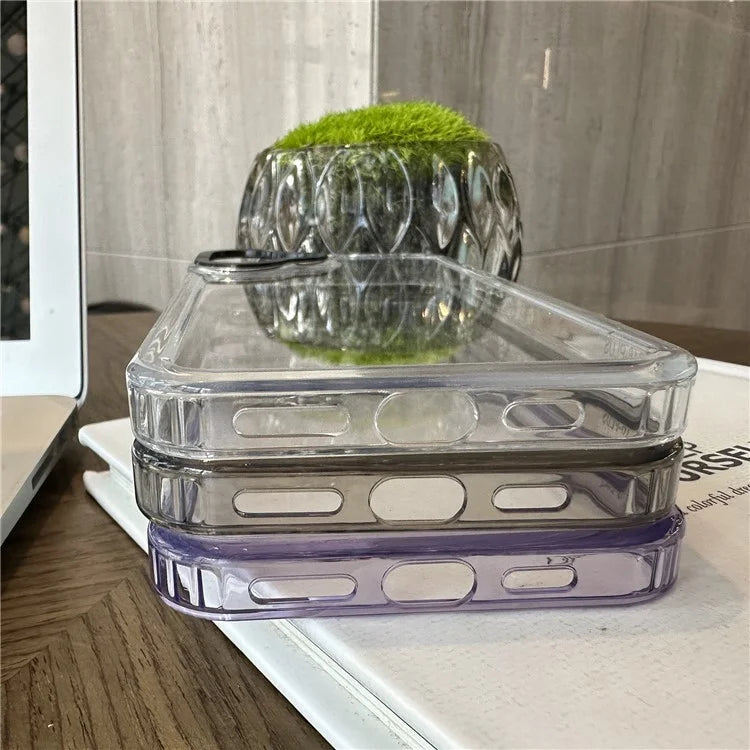 For iPhone 16 Plus Case Anti-Drop TPU+PC Clear Phone Cover