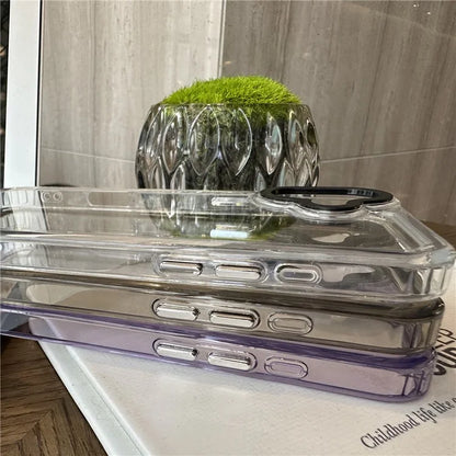 For iPhone 16 Plus Case Anti-Drop TPU+PC Clear Phone Cover