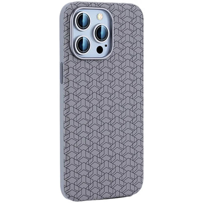 For iPhone 15 Pro Max Case Anti-Drop PU+TPU Phone Cover Geometric Pattern
