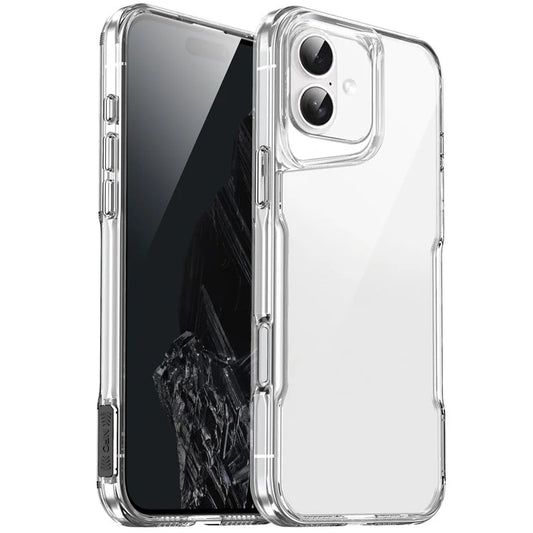 For iPhone 16 Plus Clear Case TPU+Acrylic Protective Phone Cover