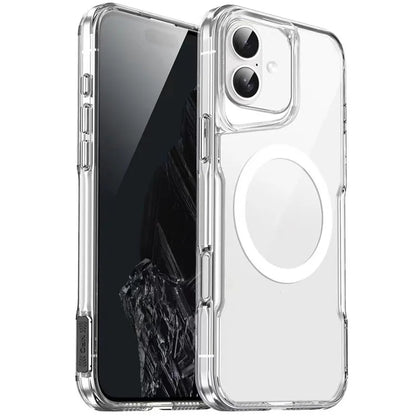 For iPhone 16 Case Compatible with MagSafe TPU+Acrylic Cell Phone Cover