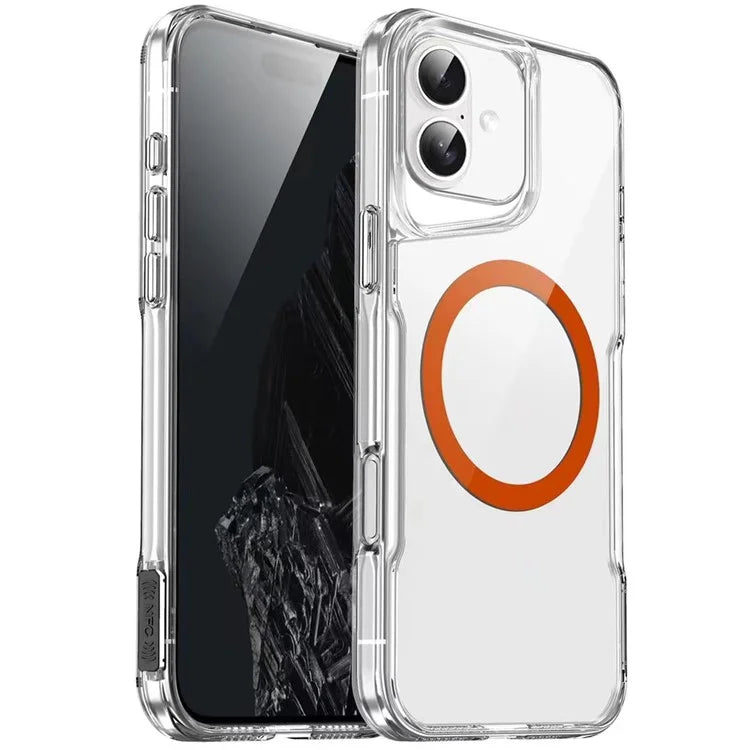 For iPhone 16 Case Compatible with MagSafe TPU+Acrylic Cell Phone Cover