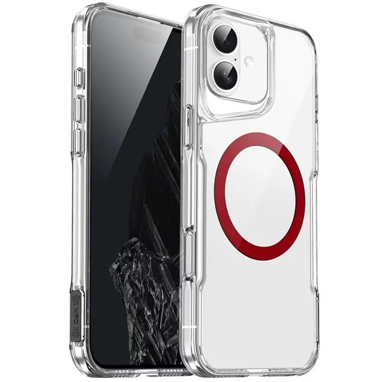 For iPhone 16 Case Compatible with MagSafe TPU+Acrylic Cell Phone Cover