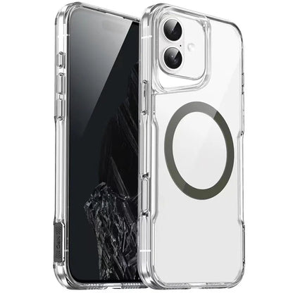 For iPhone 16 Case Compatible with MagSafe TPU+Acrylic Cell Phone Cover