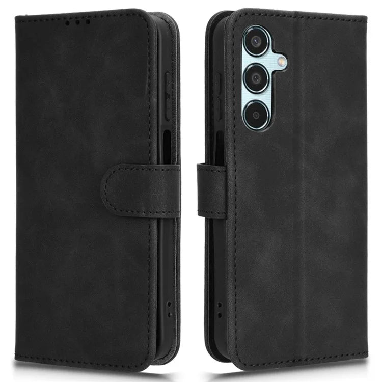 For Samsung Galaxy M35 5G Case Skin-Feel Leather Anti-Drop Wallet Flip Phone Cover