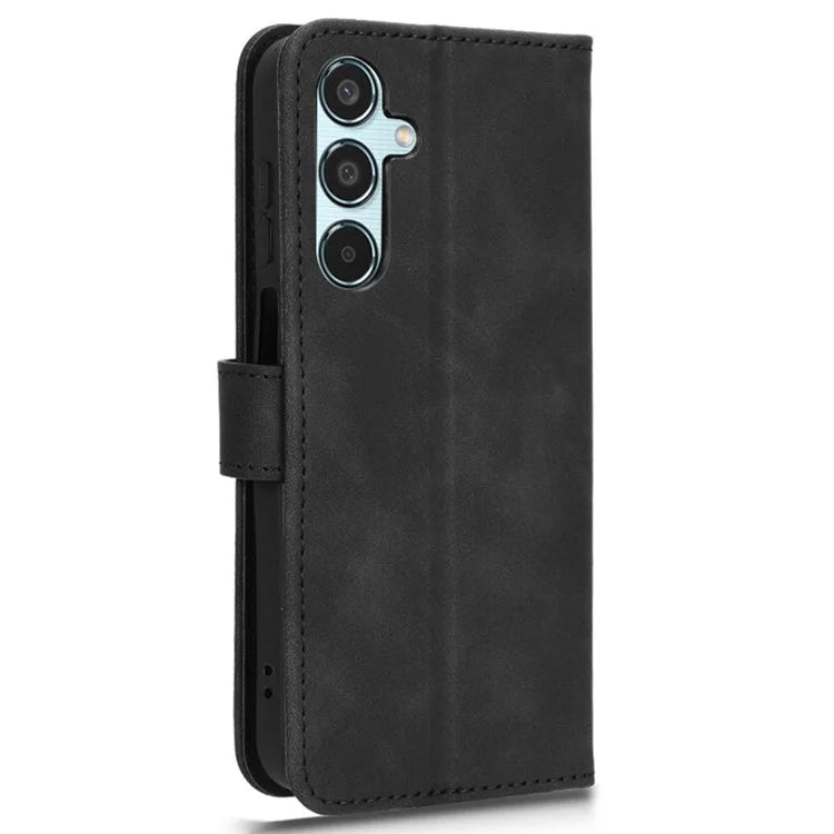 For Samsung Galaxy M35 5G Case Skin-Feel Leather Anti-Drop Wallet Flip Phone Cover