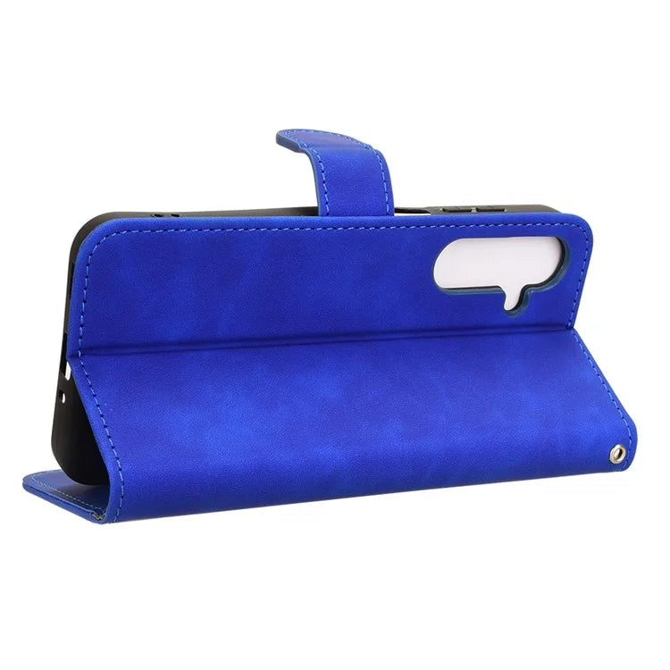 For Samsung Galaxy M35 5G Case Skin-Feel Leather Anti-Drop Wallet Flip Phone Cover