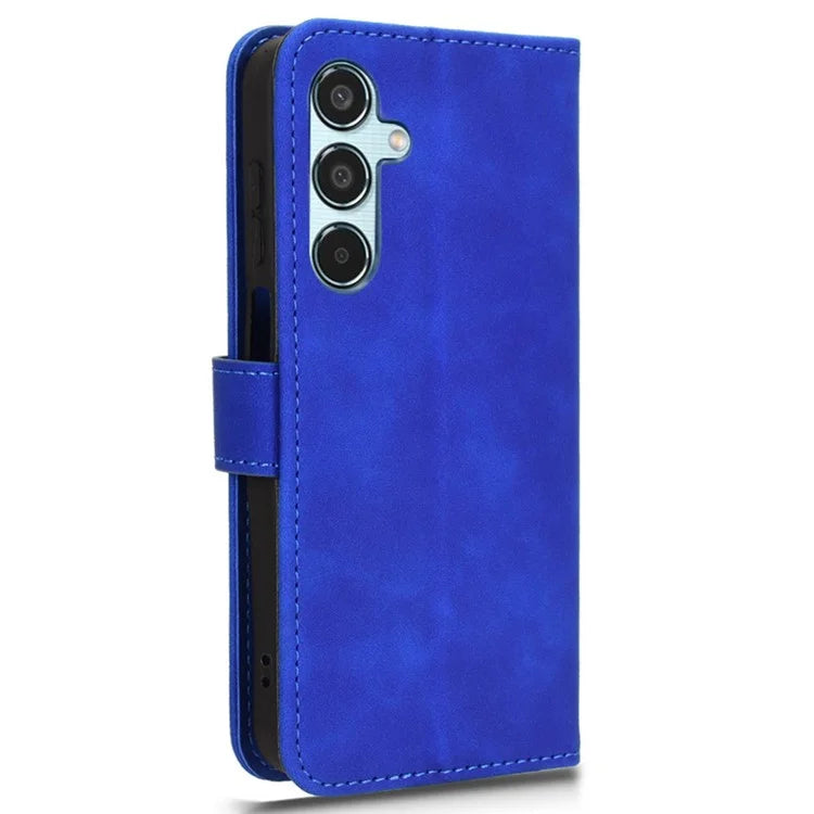 For Samsung Galaxy M35 5G Case Skin-Feel Leather Anti-Drop Wallet Flip Phone Cover