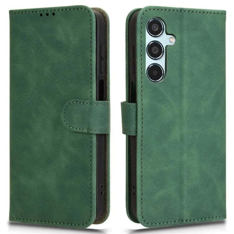 For Samsung Galaxy M35 5G Case Skin-Feel Leather Anti-Drop Wallet Flip Phone Cover
