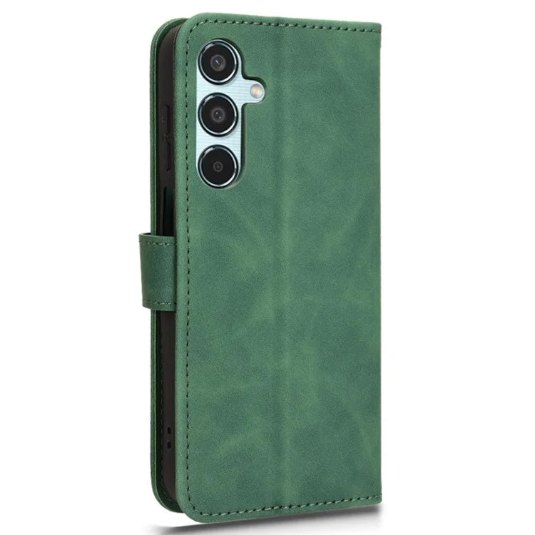For Samsung Galaxy M35 5G Case Skin-Feel Leather Anti-Drop Wallet Flip Phone Cover