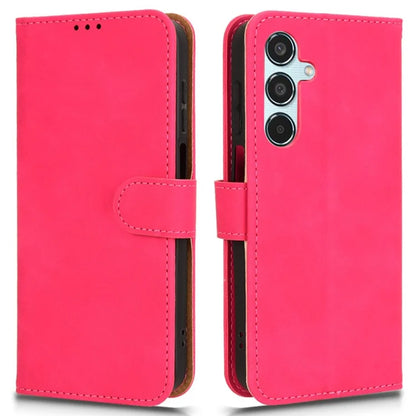 For Samsung Galaxy M35 5G Case Skin-Feel Leather Anti-Drop Wallet Flip Phone Cover