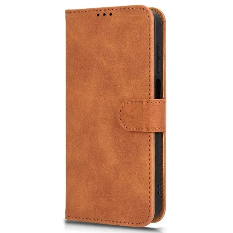 For Samsung Galaxy M35 5G Case Skin-Feel Leather Anti-Drop Wallet Flip Phone Cover