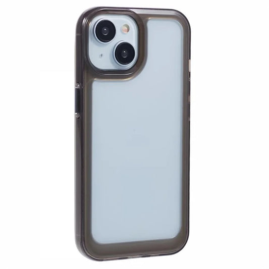 For iPhone 13 Case TPU+PC+Metal Buttons 2.0mm Phone Cover