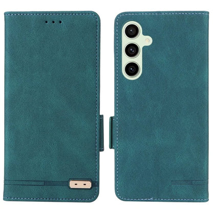 For Samsung Galaxy S24 FE Case Leather Wallet Phone Cover Hardware Decor