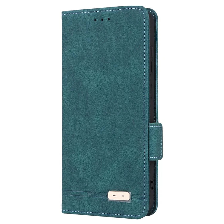 For Samsung Galaxy S24 FE Case Leather Wallet Phone Cover Hardware Decor