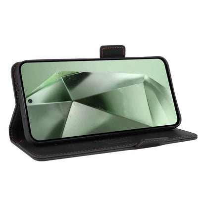 For Samsung Galaxy S24 FE Case Leather Wallet Phone Cover Hardware Decor