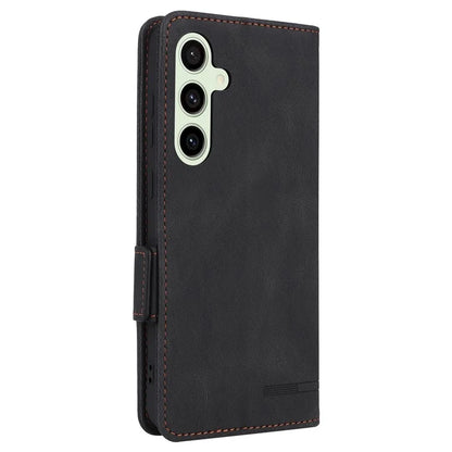 For Samsung Galaxy S24 FE Case Leather Wallet Phone Cover Hardware Decor