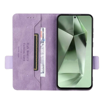 For Samsung Galaxy S24 FE Case Leather Wallet Phone Cover Hardware Decor